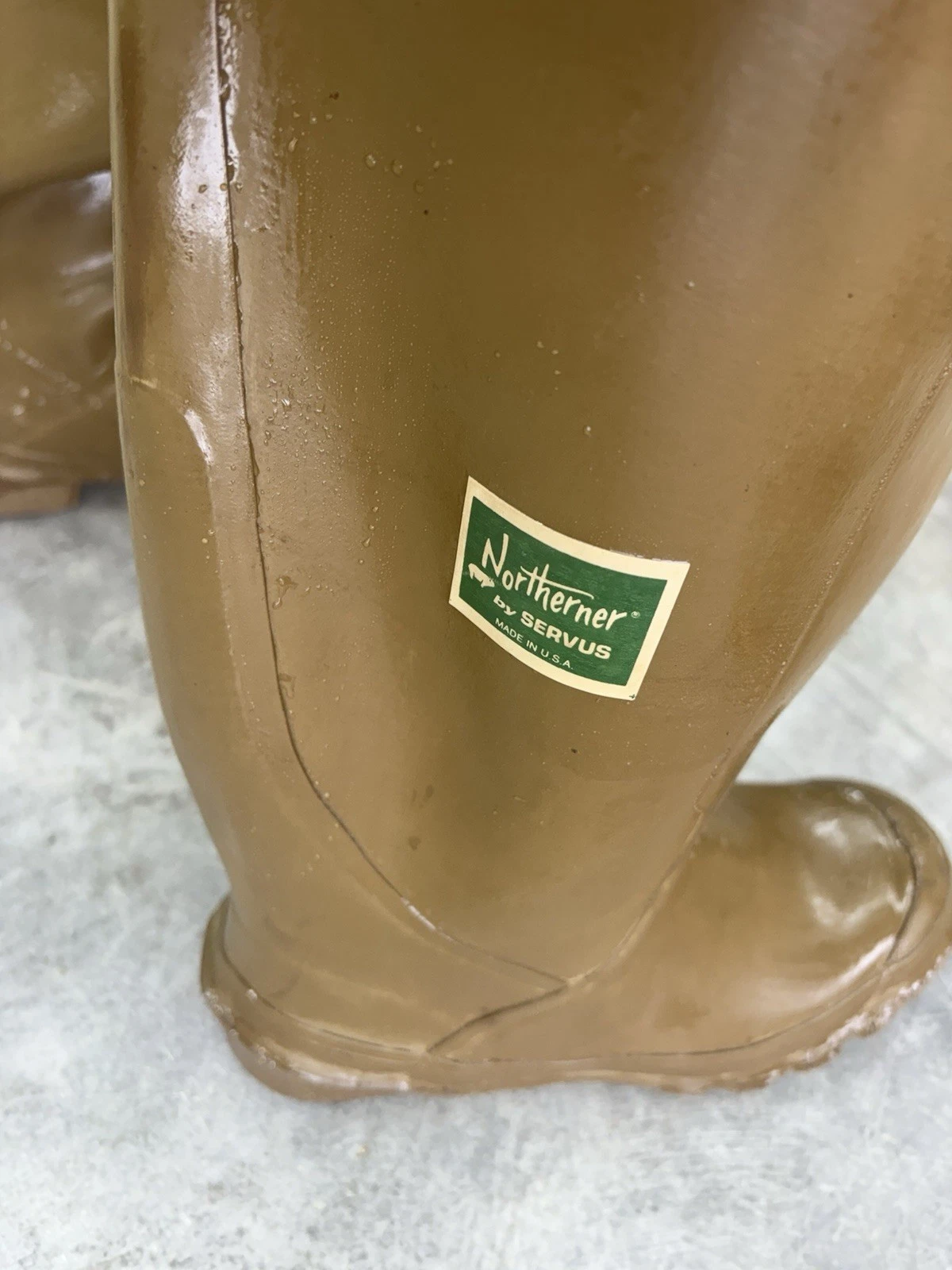 Vintage Northerners Men’s Green Rubber ChestWaders Boots Fish Hunt USA FREE SHIP