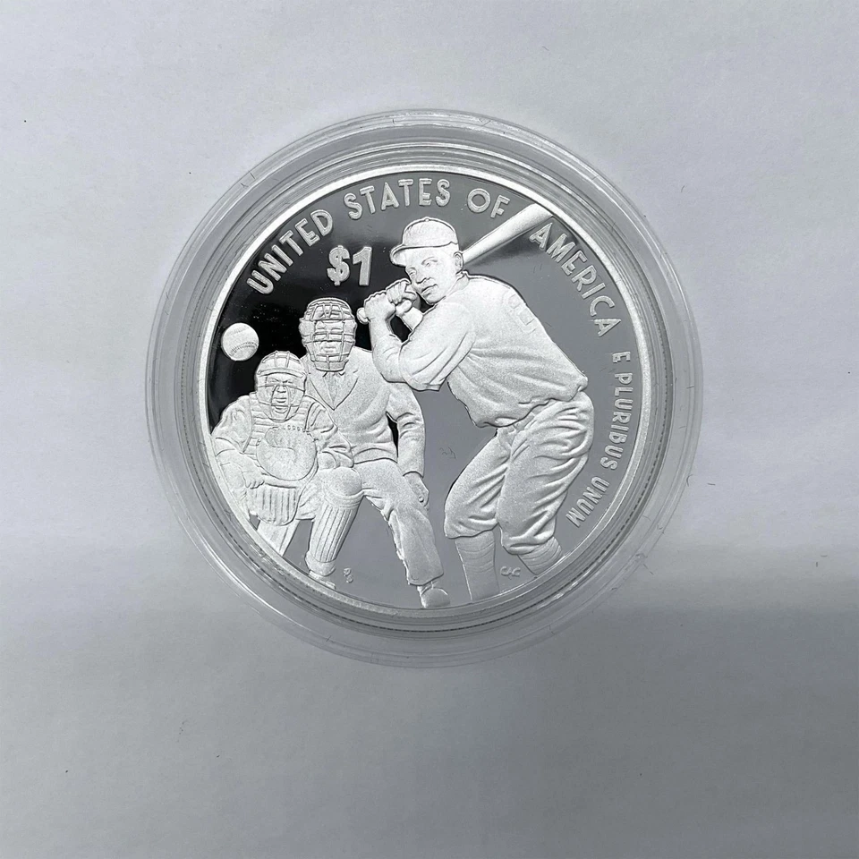 2022-P Silver $1 Negro Leagues Baseball PF69 DCAM ANACS # 7953477 + Bonus - Image 4 of 4