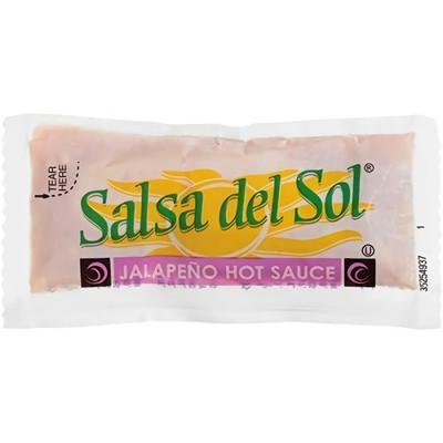 Salsa Del Sol Sauce Jalapeno Hot Sauce, 0.3125-Ounce Single Serve Packages (Pack