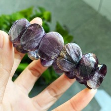 19*6mm Natural Auralite 23 Canada Crystal Beads Woman Bracelet