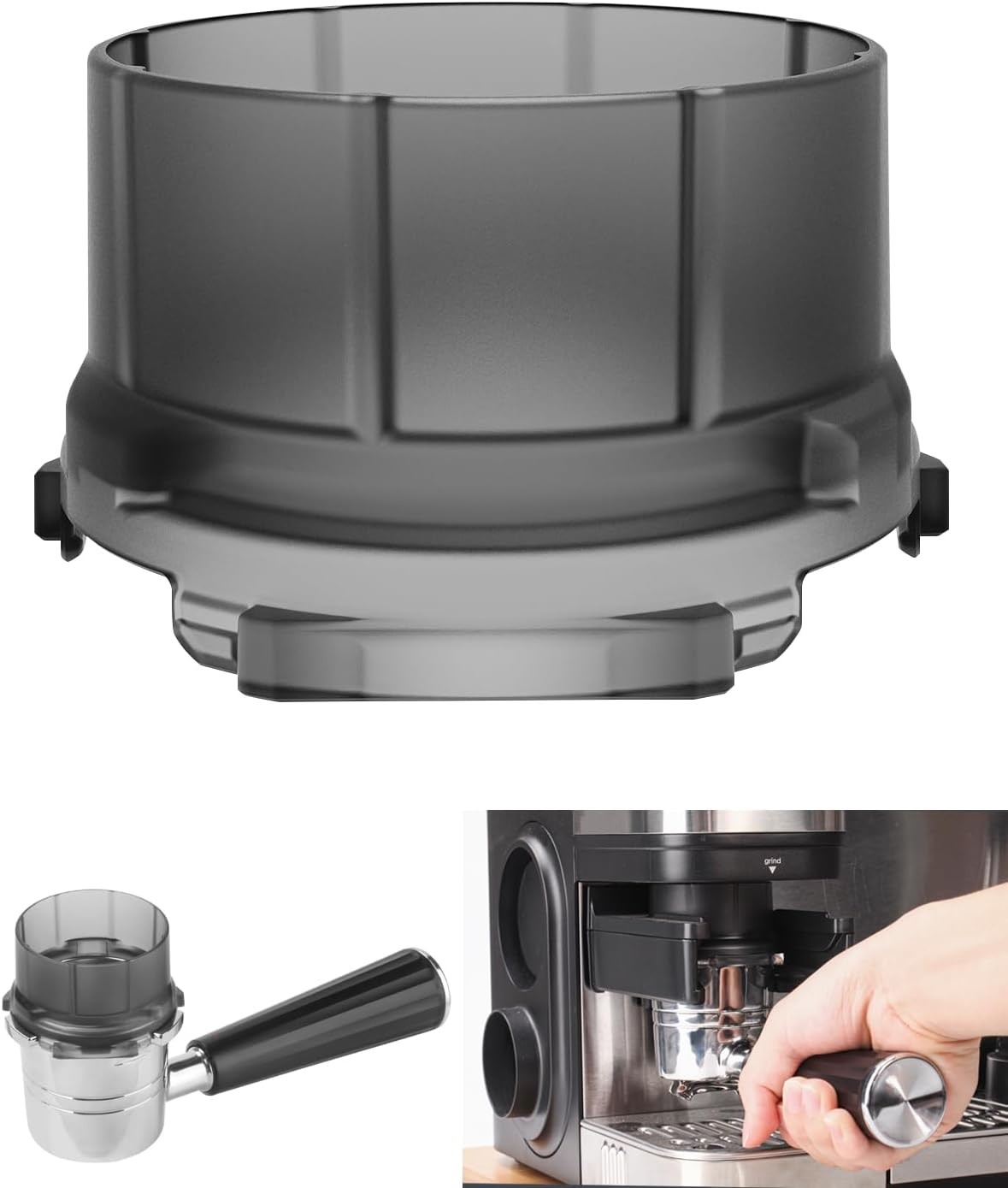Portafilter Funnel for Ninja Espresso Machine ES601 &ndash; Coffee Dosing Ring, No-Mes