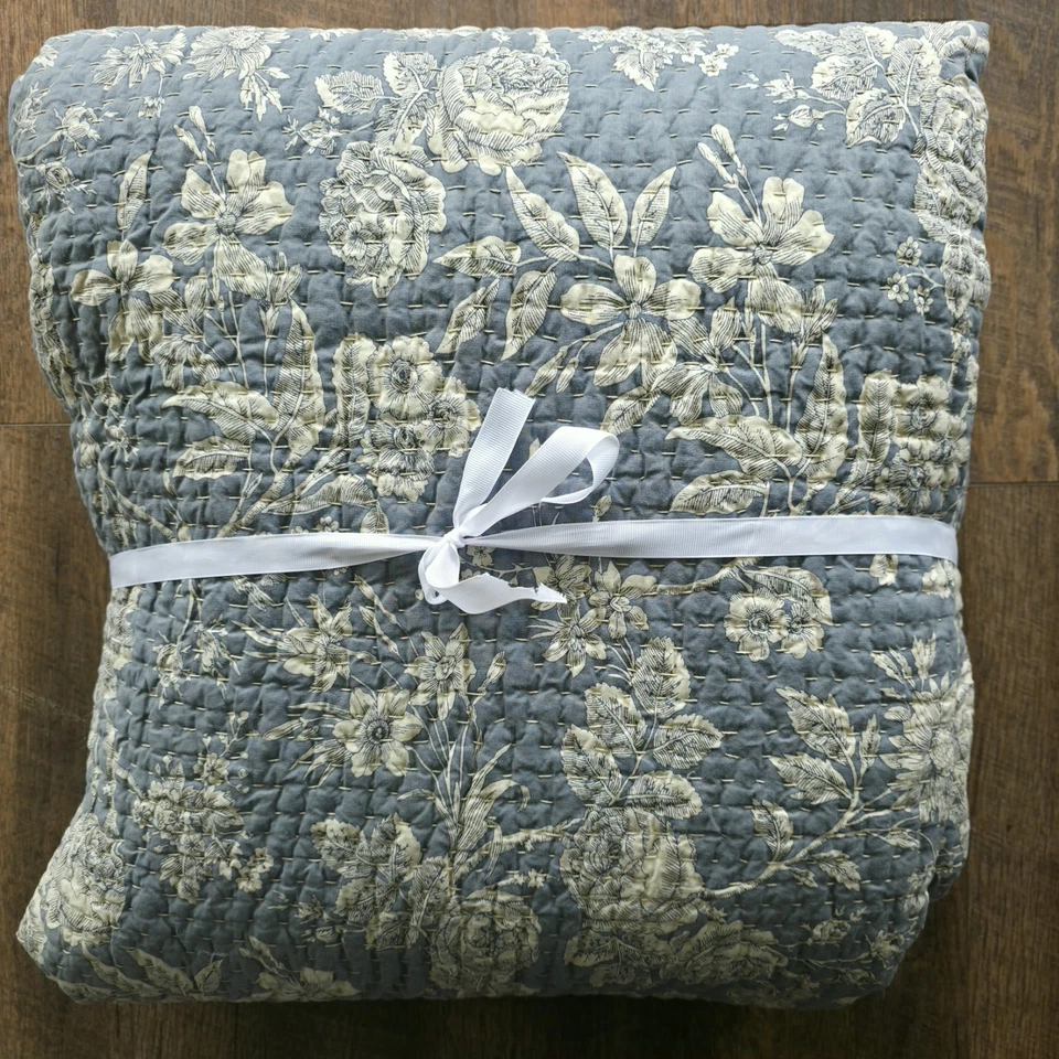 Edredón reversible Pottery Barn Adele KING algodón Foto 2 de 4