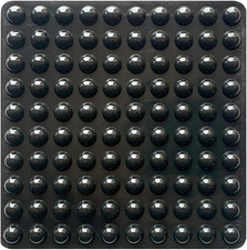 100 PCS Self-Adhesive Bumper Pads Hemispherical Shape Noise Dampening Rubber Fee