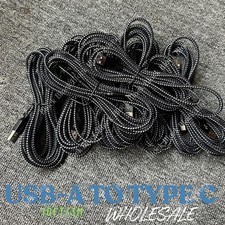 10ft Long USB Type C Fast Charger Cable Lot For Samsung LG Android Charging Cord