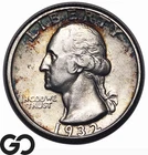 1932-D Washington Quarter *Major Key Date of Series* AU++ Album Toner
