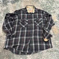 vintage Sears Fieldmaster quilted-lined flannel shirt jacket XL Tall