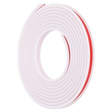 16.4Ft U-Shape Edge Banding Furniture Edge Protector White 9mm/0.35"