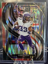 2024 Panini Select - Premier Level Aaron Jones #102 Black & Red Shock Prizm