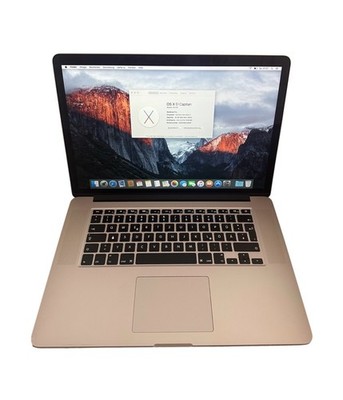 Apple MacBook Pro 15  2015 256 GB SSD 16GB RAM 2,5 GHz Intel Core i7 A1398 OVP