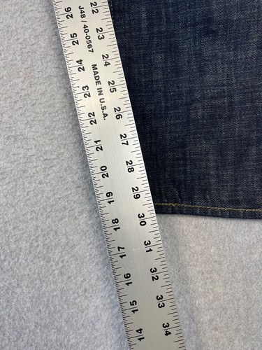 Levis 501 Jeans Herren 33x30 Tidal Blue Button Fly Original Fit Straight Leg - Bild 7 von 13