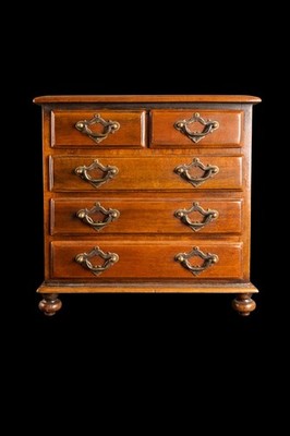 Theodore Alexander Miniature English Chest Of Drawers Tall Dollhouse Scale