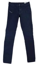 Diesel Jeans Women's 27 Black Jegonfire SS-Legging Skinny Stretch 0881B