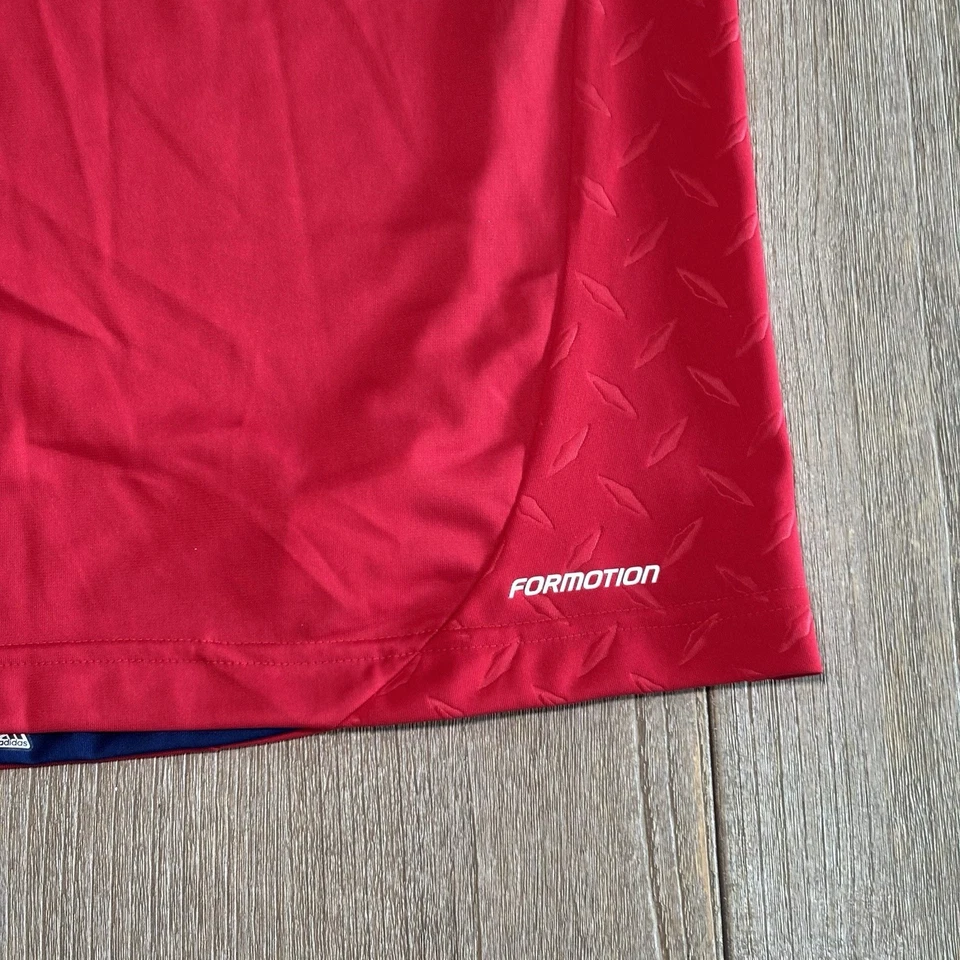 ADIDAS Chicago Fire F.C. de colección Camiseta de fútbol para hombre grande | MLS | con cuello Foto 4 de 4