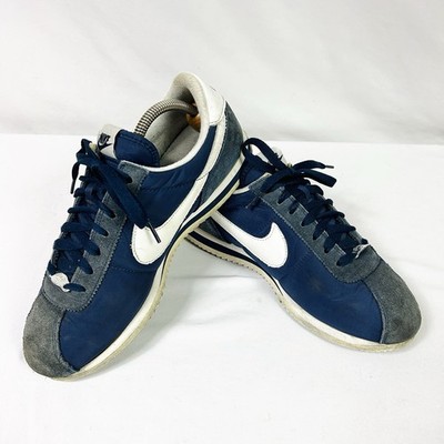Nike Cortez Basic Nylon OG Navy Blue Sneakers Retro Running Shoes Mens 8.5
