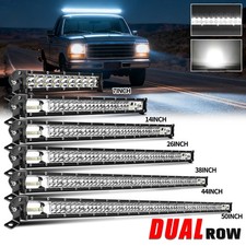 142026323850 Dual Row Led Light Bar Drl Spot Flood Utv Atv Truck Ute Boat