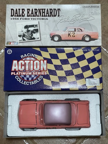 1956 Dale Earnhardt K2 K-2 Ford Victoria Pink W/ Purple Roof NASCAR Action 1/24 - Picture 11 of 17