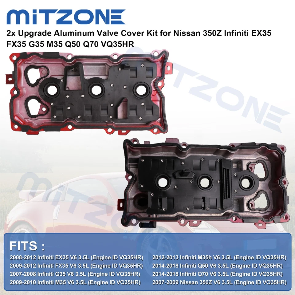 Juego de 2 fundas de válvula mejoradas para Nissan 350Z Infiniti EX35 FX35 G35 M35 Q50 Q70 Foto 3 de 4