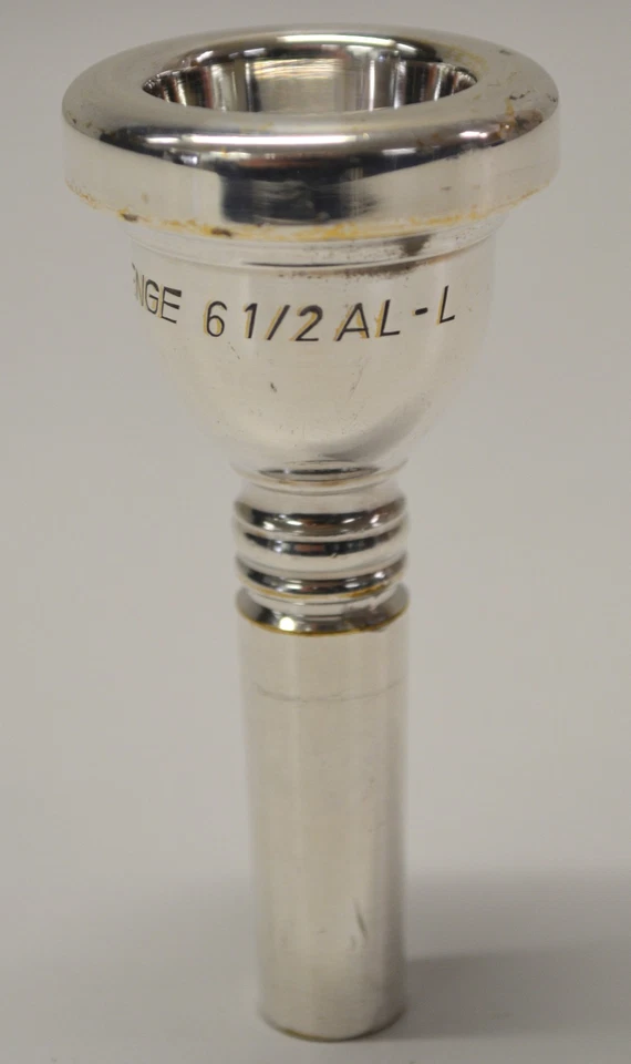 BOQUILLA TROMBÓN/EUFONIO BAJO BENGE 6 1/2AL-L USADA, VÁSTAGO GRANDE, ANUNCIO #2 Foto 3 de 4