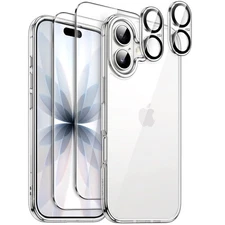JETech 5 in 1 Case for iPhone 17 6.3-Inch with Screen and Camera Lens Protectors