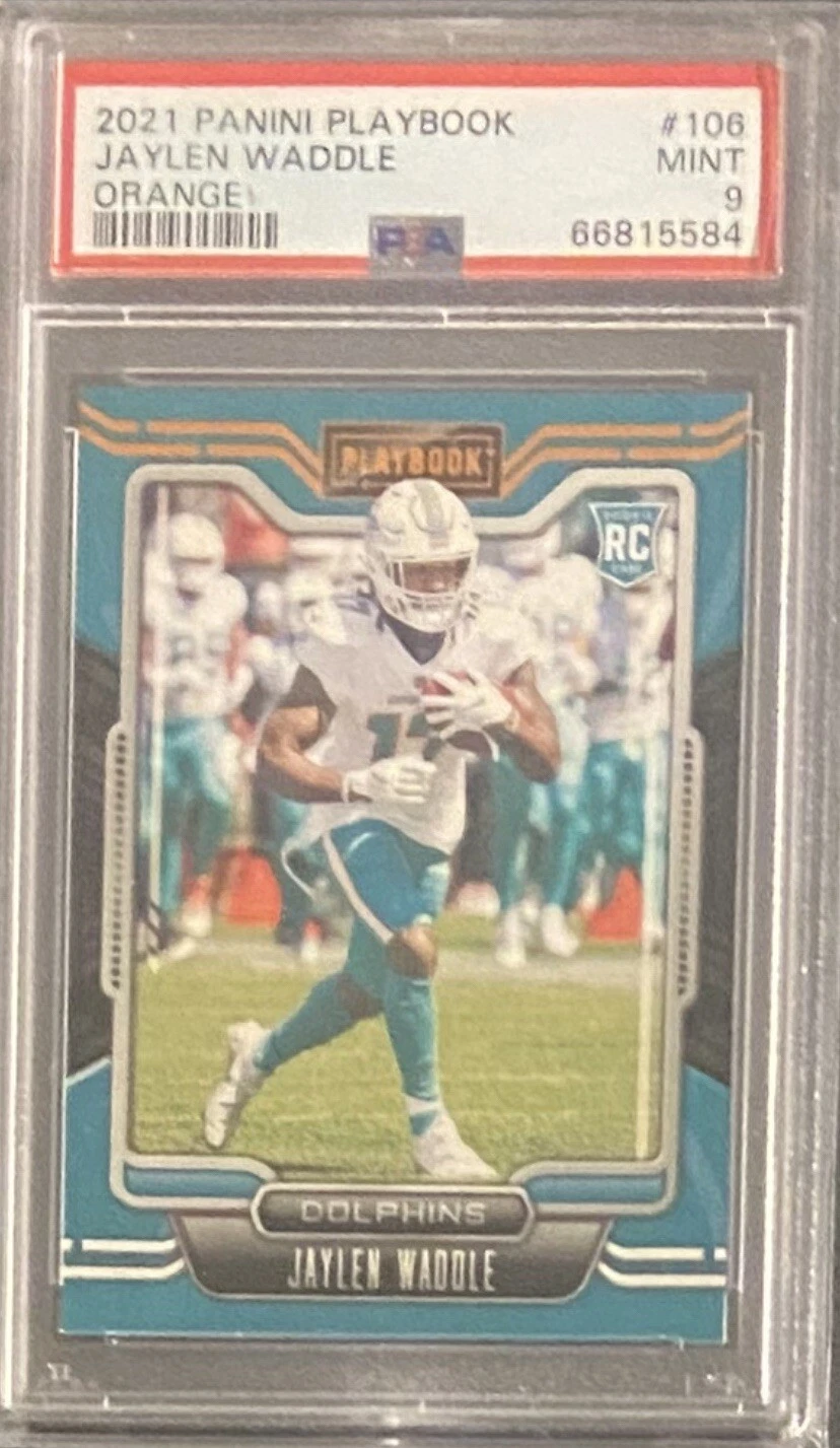 Jaylen Waddle Panini Playbook #106 Orange