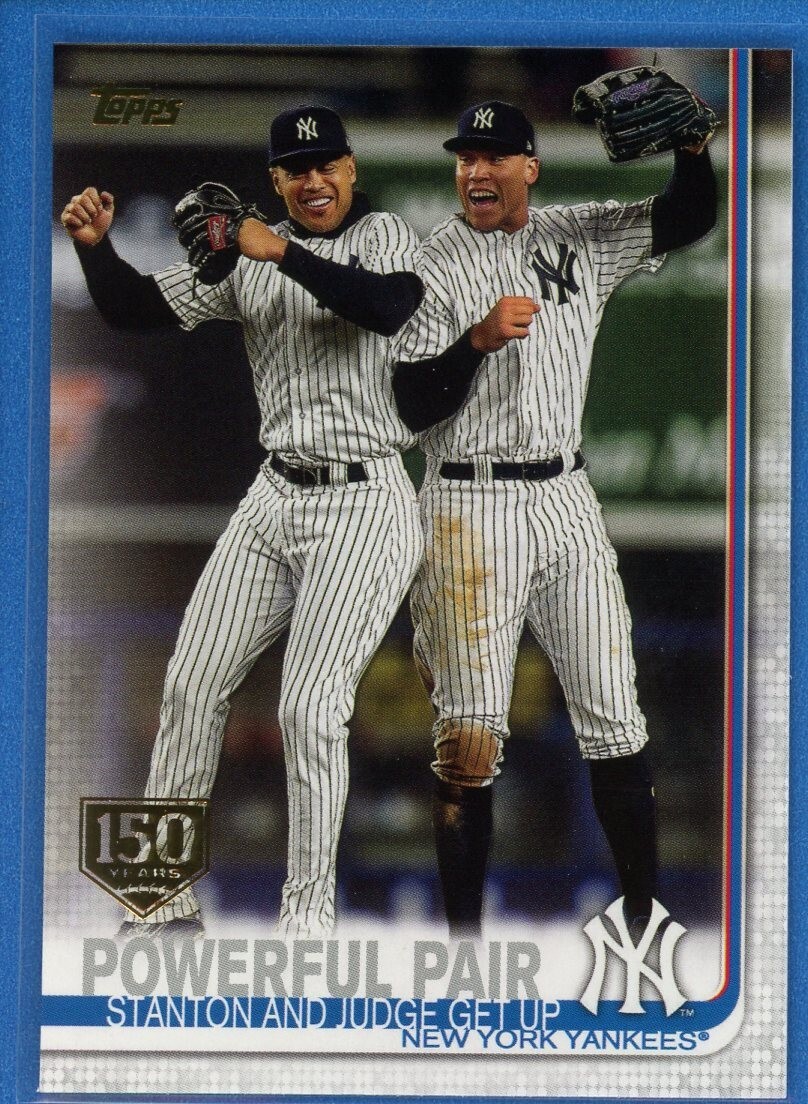 2019 Topps Series 2 150th Anniversary Gold Stamp #444 Powerful Pair Judge CL