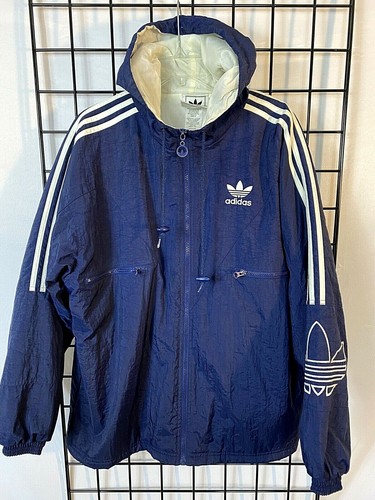 Vintage Blue Adidas Jacket Trefoil 