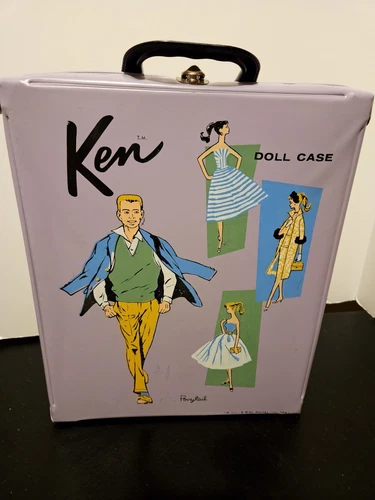 VINTAGE BARBIE  KEN  CARRYING CASE NEAR MINT CONDITION MATTEL PERFECT!!!!! LOOK