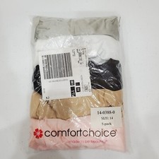 Comfort Choice Underwear Women Plus Size 14 Soft Stretch Briefs of Pack of 5