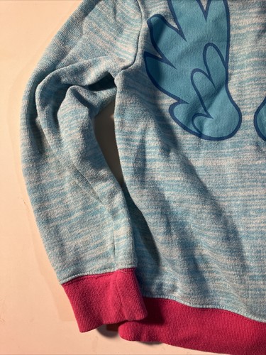 My Little Pony 2016 "Rainbow Dash” Zip Up Zipper Hoodie Sweatshirt Child M 7/8 - Picture 8 of 9