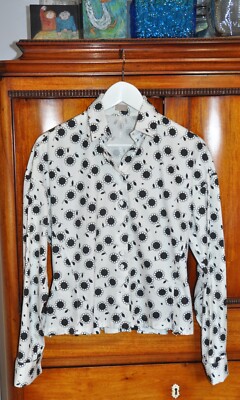 Azzedine Alaia Paris shirt blouse Size F 40  / small M       like Isabel Marant