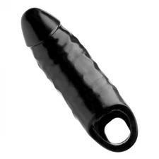 7" XL Black Mamba Cock Sheath Penis Length Girth Enhancer Extension Extender