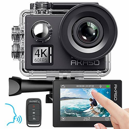 AKASO Action Cam Native 4K/60fps 20MP WiFi,Touch Screen,Comandi (w0I)