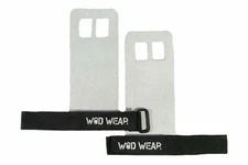 WOD Wear Pullup Hand Grips, Gymnastic Leather Hand Wrist Wrap Protection