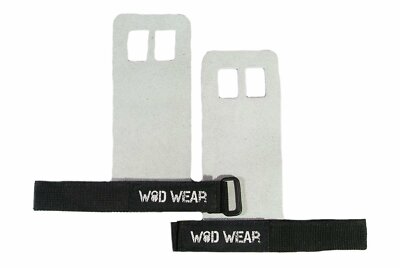 WOD Wear Pullup Hand Grips, Gymnastic Leather Hand Wrist Wrap Protection
