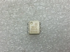 MOC8113 MOTOROLA OPTOISOLATOR 5.3KV TRANS 6-DIP 10 PIECES