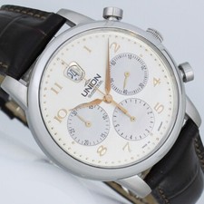 UNION GLASHÜTTE DIPLOMAT CHRONOGRAPH MANUFAKTUR 39mm UHR Ref. 26.32.16.05.10