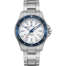 New Hamilton Khaki Navy Scuba Auto ST Steel White Dial Men's Watch H82505150