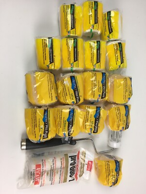 16 x AllPro Masterweave 3'' roller sleeves and roller frame