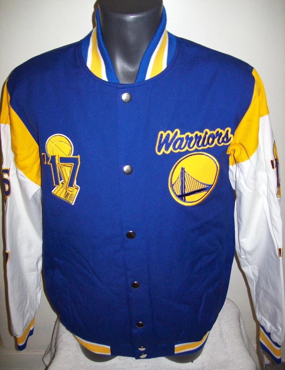 GOLDEN STATE WARRIORS 5 Time NBA FINALS CHAMPIONSHIP Jacket Sewn Logos 3 COLOR