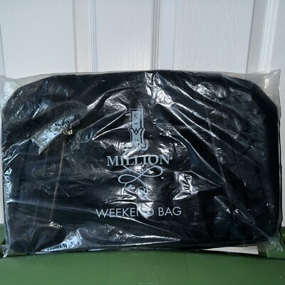 Paco Rabanne 1 Million Men Duffle Bag Weekender Gym Travel Overnight Black