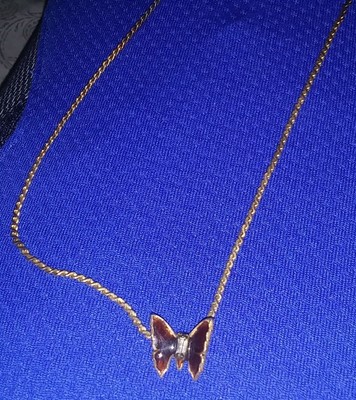 Set Of Antique Butterfly Necklaces 1928 