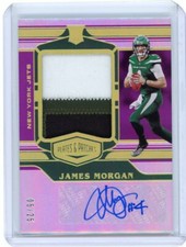 2020 Panini Plates & Patches Purple Rookie Patch Auto #RPA-JM James Morgan 05/25