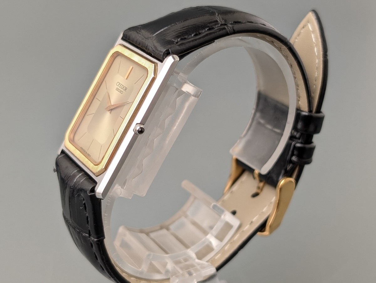 1981 Seiko Credor 6730-5090 14K Gold Rectangle Quartz Men's