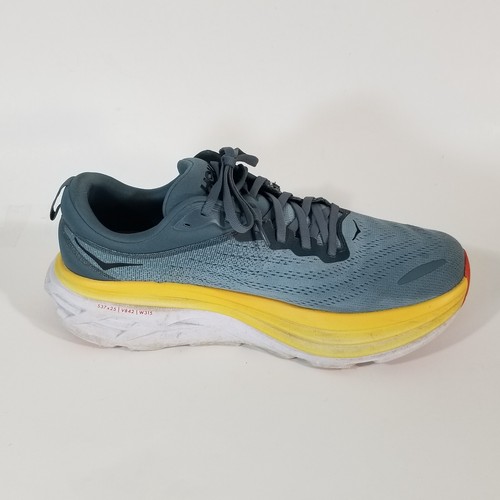 Hoka One One Mens 11D Bondi 8 1123202 GBMS Blue Running Shoes Sneakers - Picture 7 of 13