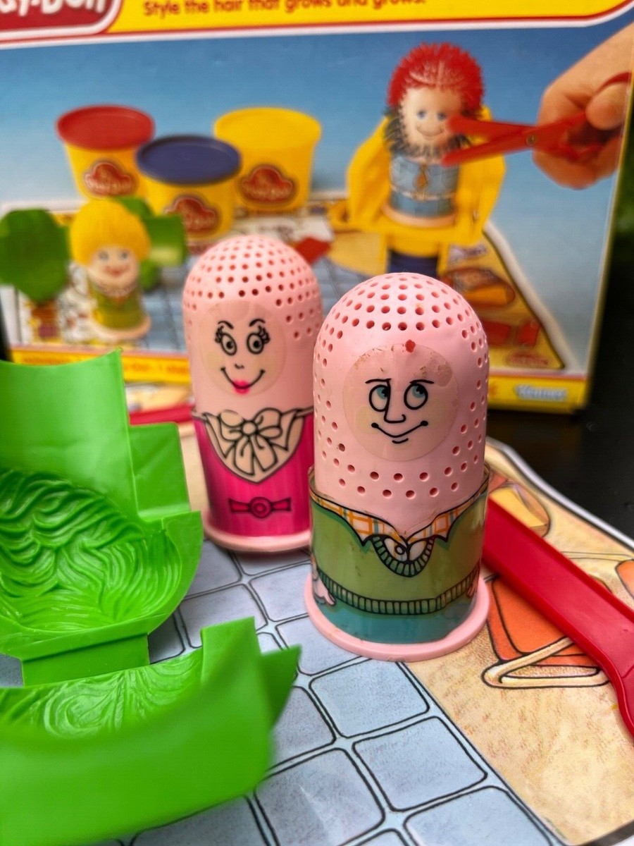 Rare Vintage Play Doh Mop Top Hair Shop Set