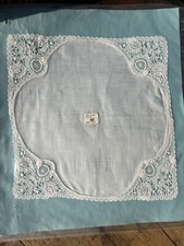 Antique Princess Lace Handkerchief Early 1900s Hand Made
