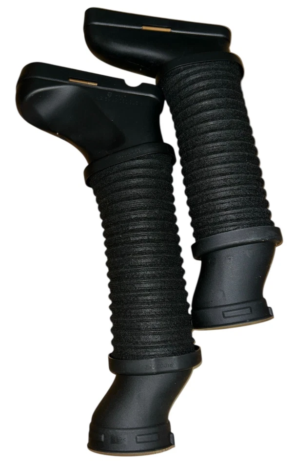 1 par de tubo de mangueira de entrada de ar de carro para Mercedes Benz E550 plástico borracha preto - Imagem 3 de 3