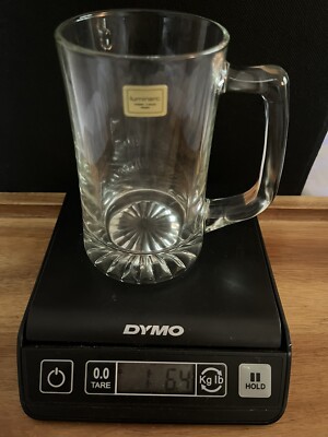LUMINARC France Mug Clear Kitchen Glass Coffee Tea Soda Beer Vintage