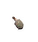 4.24 Ct. Ethiopia Natural White Oval Play-of-Color Opal Silver Rose GoldPendant — photo 5