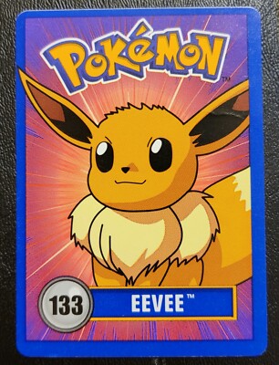 RARE Eevee #133 BLUE Border Game Card 1998 Nintendo Promo Pokemon